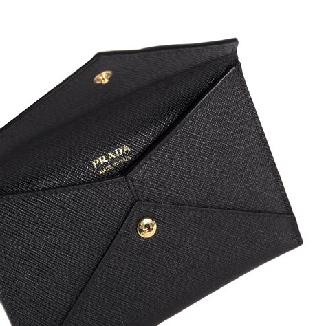 prada wallet black and white|prada envelope wallet.